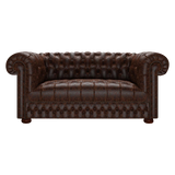 Cromwell 2 Sits Chesterfield Soffa Tudor Mahogany