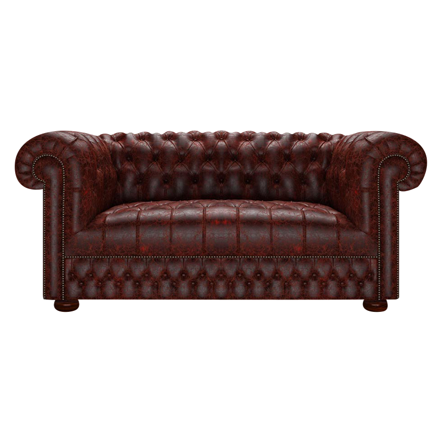 Cromwell 2 Sits Chesterfield Soffa Tudor Oxblood