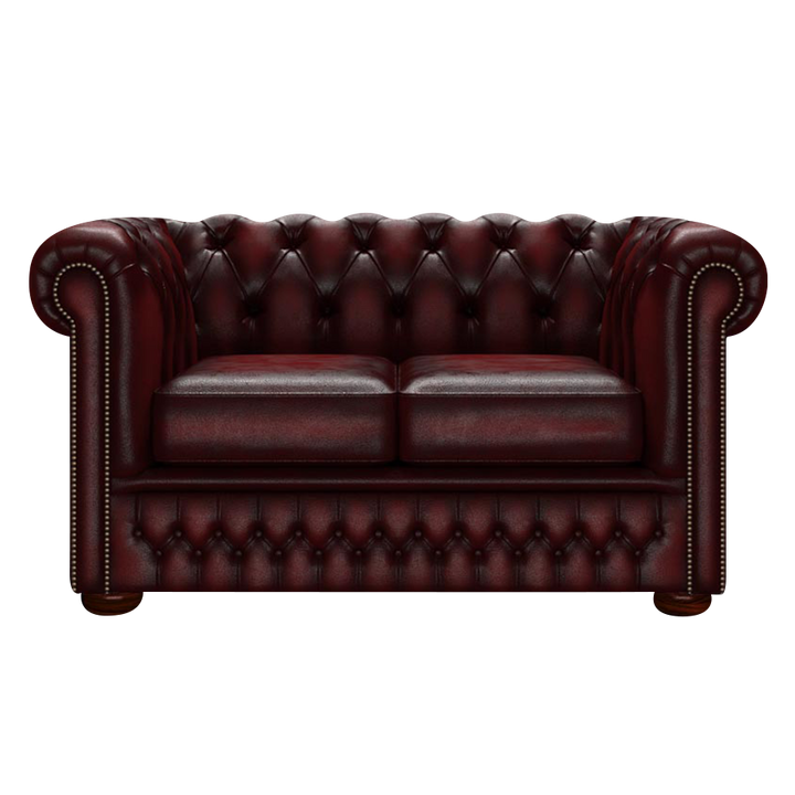 Fleming 2 Sits Chesterfield Soffa Antique Red