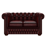 Fleming 2 Sits Chesterfield Soffa Antique Red