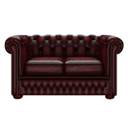 Fleming 2 Sits Chesterfield Soffa Antique Red