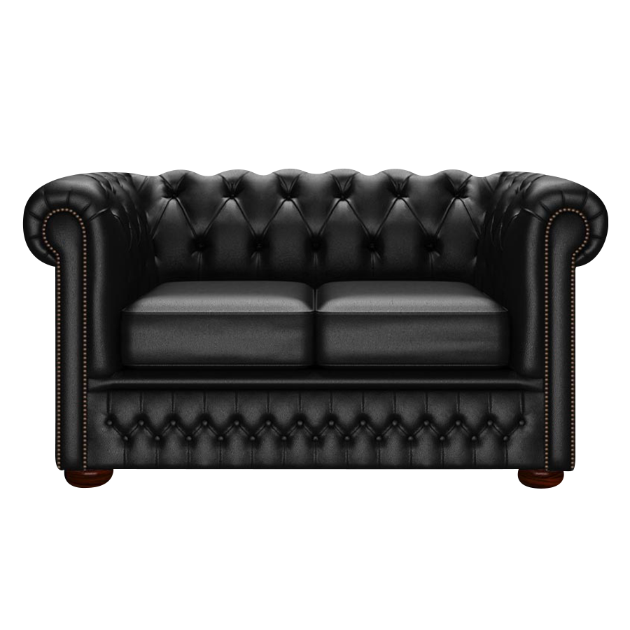 Fleming 2 Sits Chesterfield Soffa Birch Black