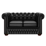 Fleming 2 Sits Chesterfield Soffa Birch Black