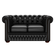 Fleming 2 Sits Chesterfield Soffa Birch Black