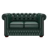 Fleming 2 Sits Chesterfield Soffa Birch Forest Green