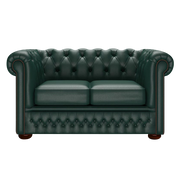 Fleming 2 Sits Chesterfield Soffa Birch Forest Green