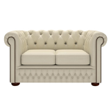 Fleming 2 Sits Chesterfield Soffa Birch Ivory