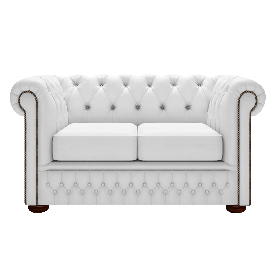 Fleming 2 Sits Chesterfield Soffa Birch White