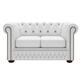 Fleming 2 Sits Chesterfield Soffa Birch White