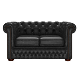 Fleming 2 Sits Chesterfield Soffa Etna Black