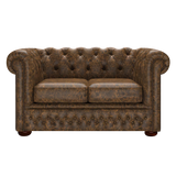 Fleming 2 Sits Chesterfield Soffa Etna Brandy