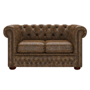 Fleming 2 Sits Chesterfield Soffa Etna Brandy