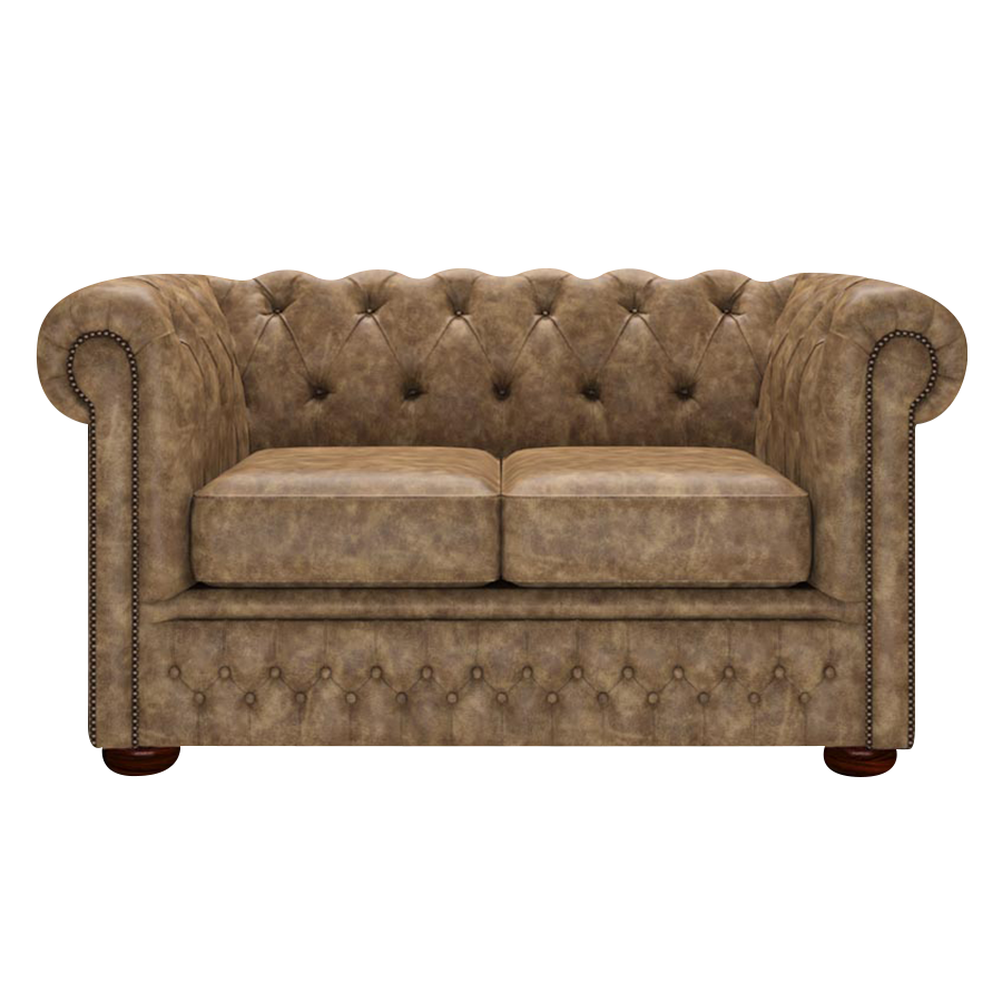 Fleming 2 Sits Chesterfield Soffa Etna Camel