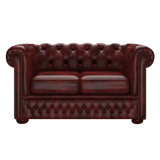 Fleming 2 Sits Chesterfield Soffa Etna Red