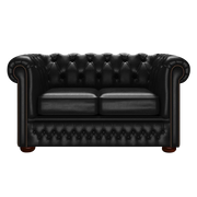 Fleming 2 Sits Chesterfield Soffa Old English Black