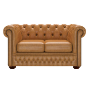 Fleming 2 Sits Chesterfield Soffa Old English Buckskin