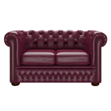 Fleming 2 Sits Chesterfield Soffa Old English Burgundy