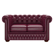 Fleming 2 Sits Chesterfield Soffa Old English Burgundy
