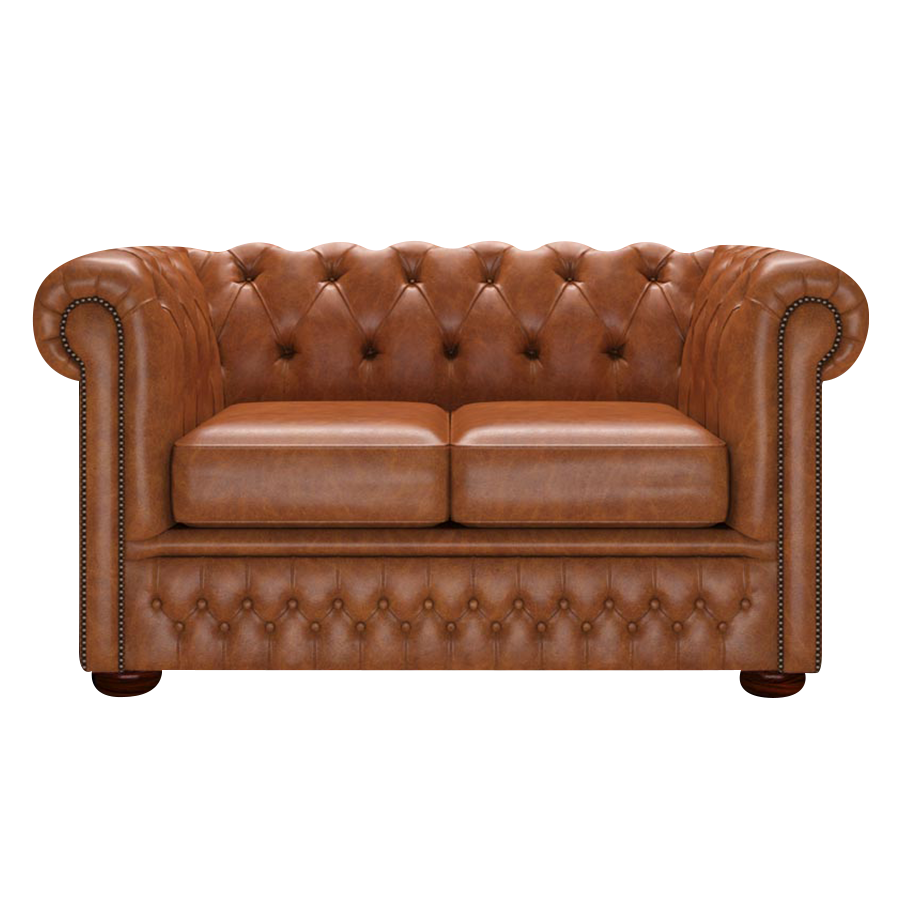 Fleming 2 Sits Chesterfield Soffa Old English Saddle