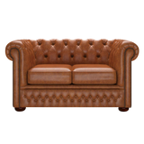 Fleming 2 Sits Chesterfield Soffa Old English Saddle