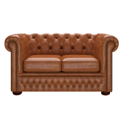 Fleming 2 Sits Chesterfield Soffa Old English Saddle