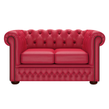 Fleming 2 Sits Chesterfield Soffa Shelly Flame Red