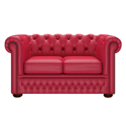 Fleming 2 Sits Chesterfield Soffa Shelly Flame Red