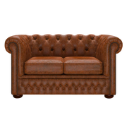 Fleming 2 Sits Chesterfield Soffa Tudor Chestnut