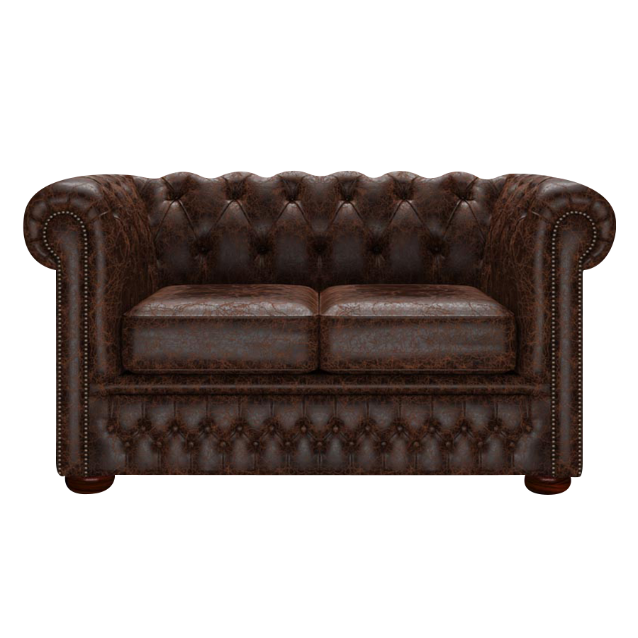 Fleming 2 Sits Chesterfield Soffa Tudor Mahogany