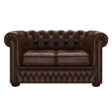 Fleming 2 Sits Chesterfield Soffa Tudor Mahogany