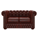 Fleming 2 Sits Chesterfield Soffa Tudor Oxblood