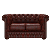 Fleming 2 Sits Chesterfield Soffa Tudor Oxblood
