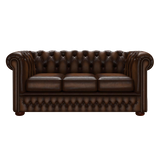 Fleming 3 Sits Chesterfield Soffa Antique Autumn Tan
