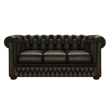Fleming 3 Sits Chesterfield Soffa Antique Olive