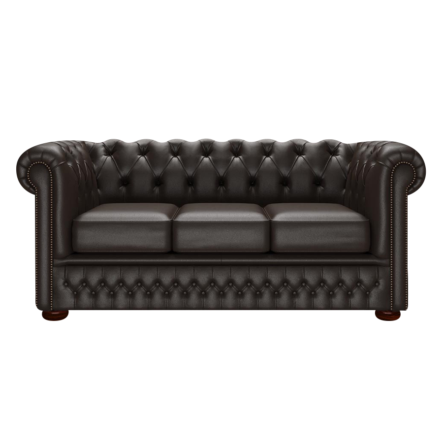 Fleming 3 Sits Chesterfield Soffa Birch Brown