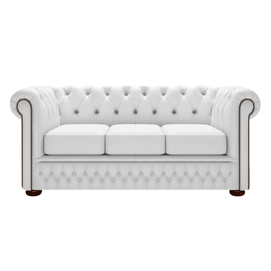 Fleming 3 Sits Chesterfield Soffa Birch White