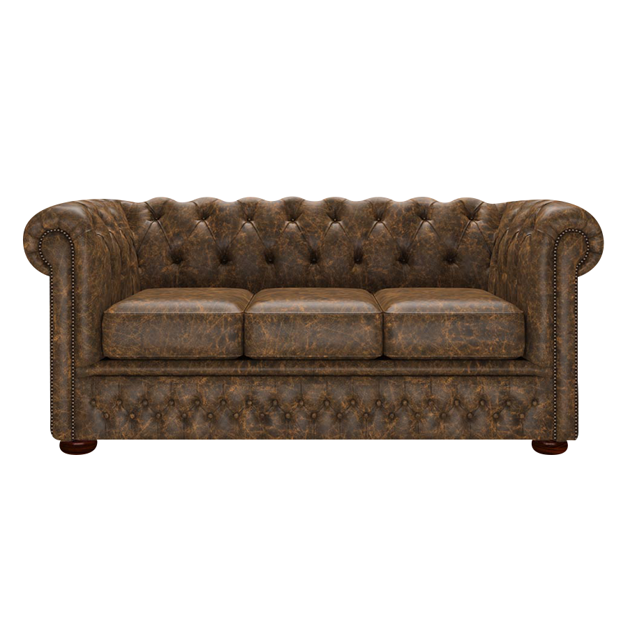 Fleming 3 Sits Chesterfield Soffa Etna Brandy