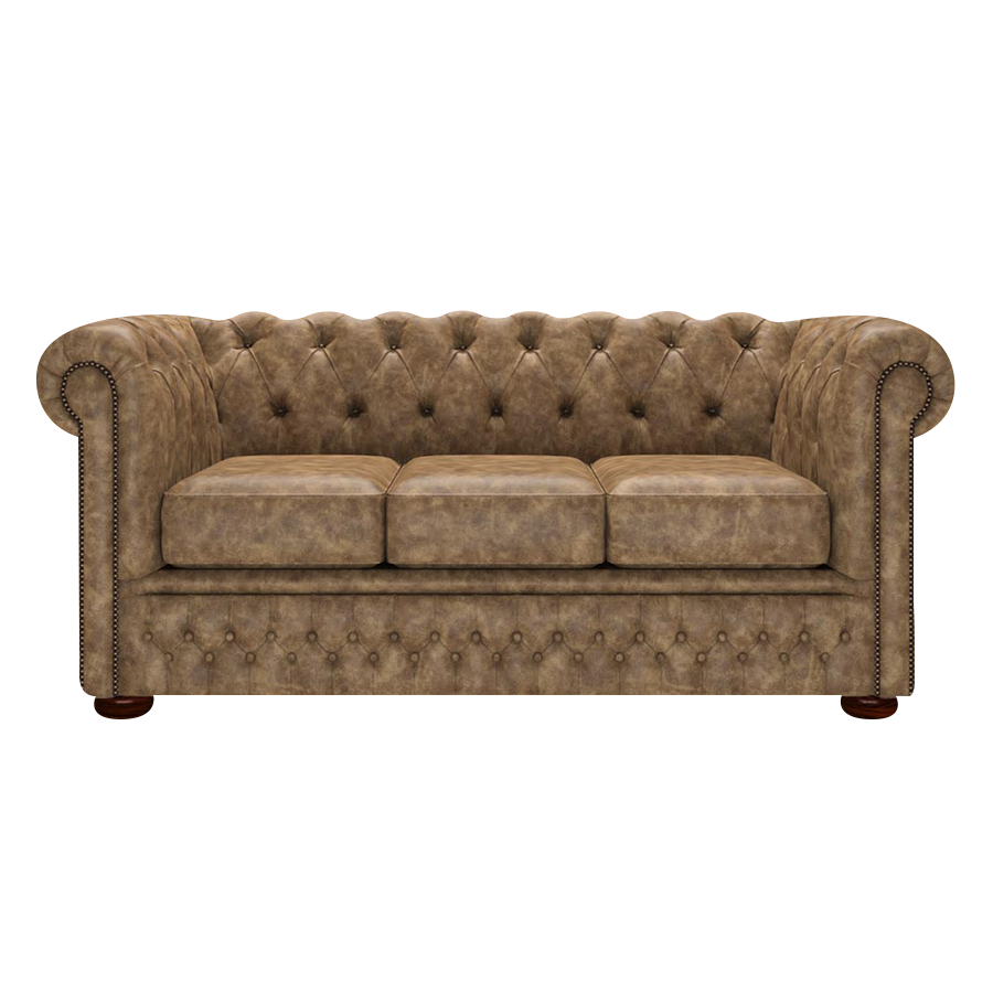 Fleming 3 Sits Chesterfield Soffa Etna Camel