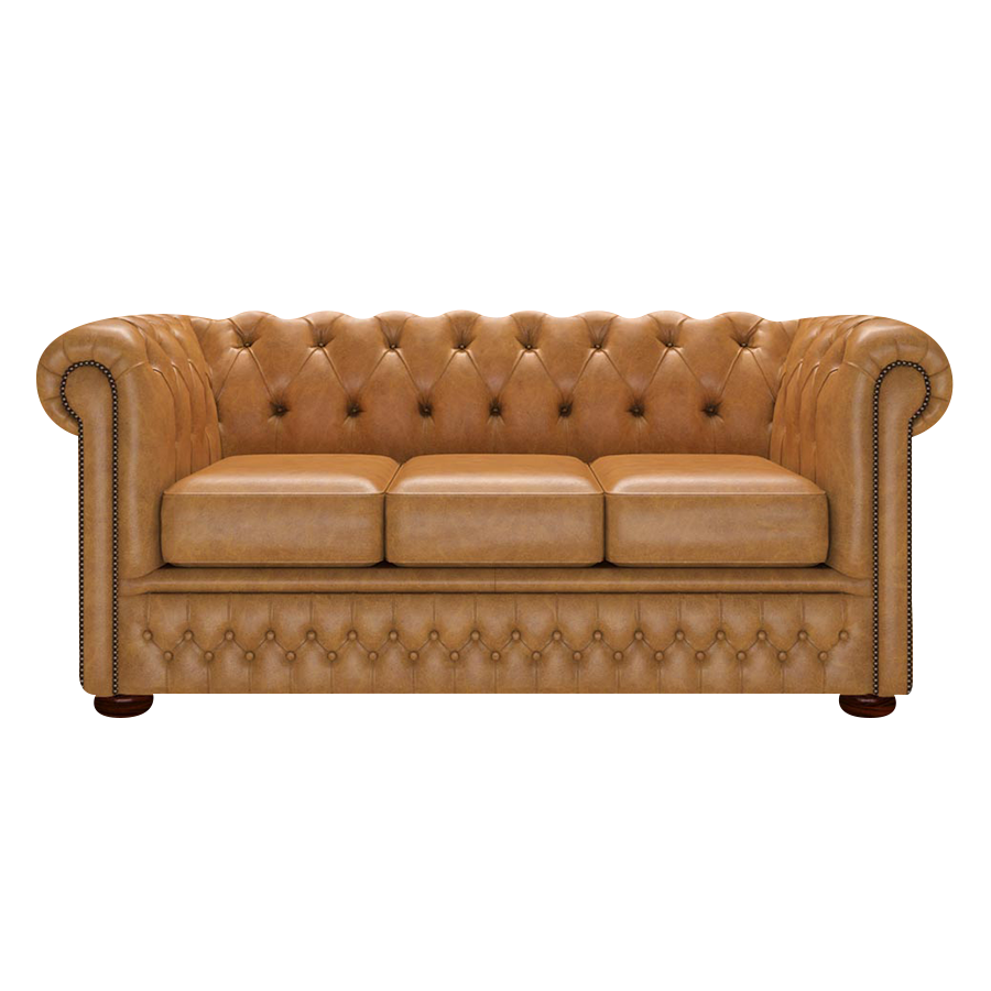 Fleming 3 Sits Chesterfield Soffa Old English Buckskin