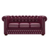 Fleming 3 Sits Chesterfield Soffa Old English Burgundy