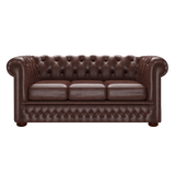 Fleming 3 Sits Chesterfield Soffa Old English Dark Brown