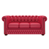 Fleming 3 Sits Chesterfield Soffa Shelly Flame Red