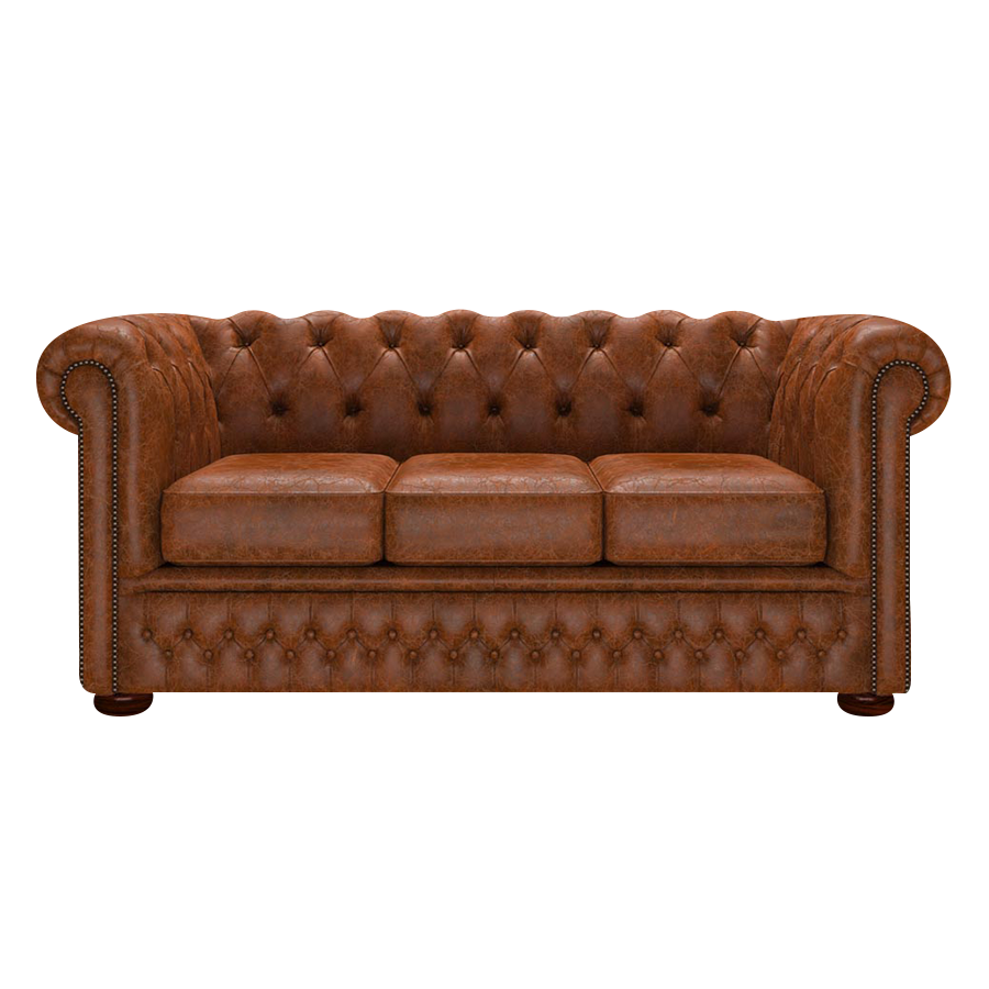 Fleming 3 Sits Chesterfield Soffa Tudor Chestnut