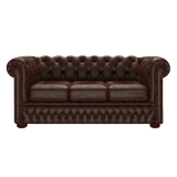 Fleming 3 Sits Chesterfield Soffa Tudor Mahogany