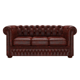 Fleming 3 Sits Chesterfield Soffa Tudor Oxblood