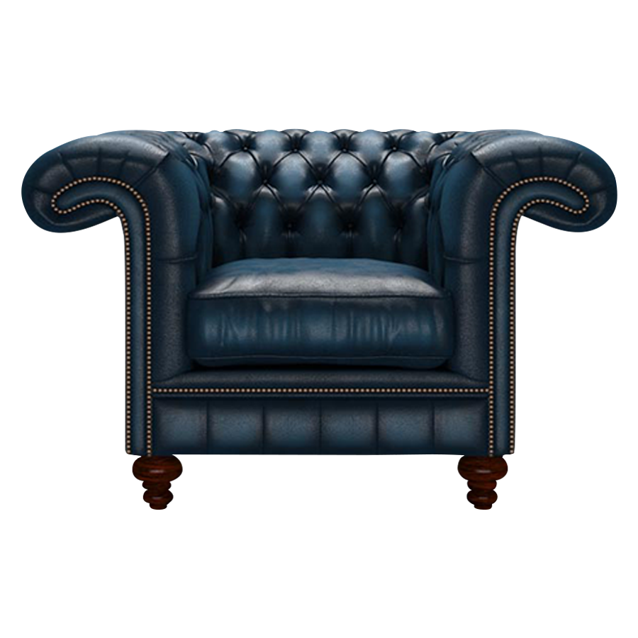 Allingham Chesterfield Fåtölj Antique Blue