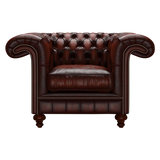 Allingham Chesterfield Fåtölj Antique Chestnut