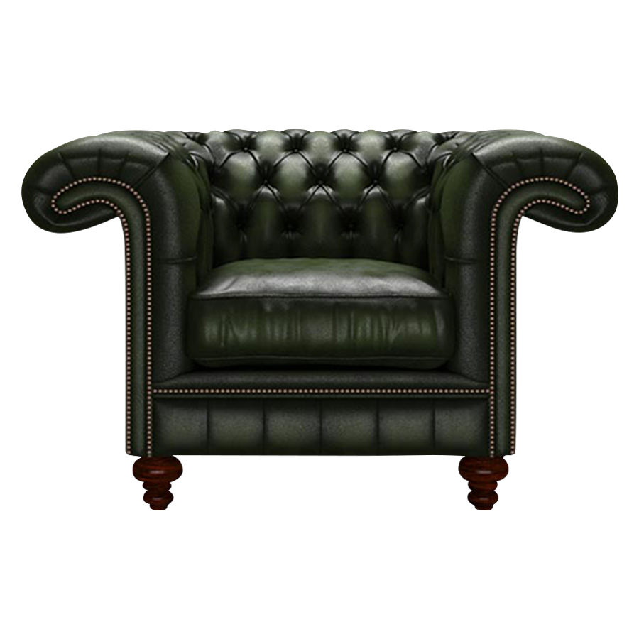 Allingham Chesterfield Fåtölj Antique Green