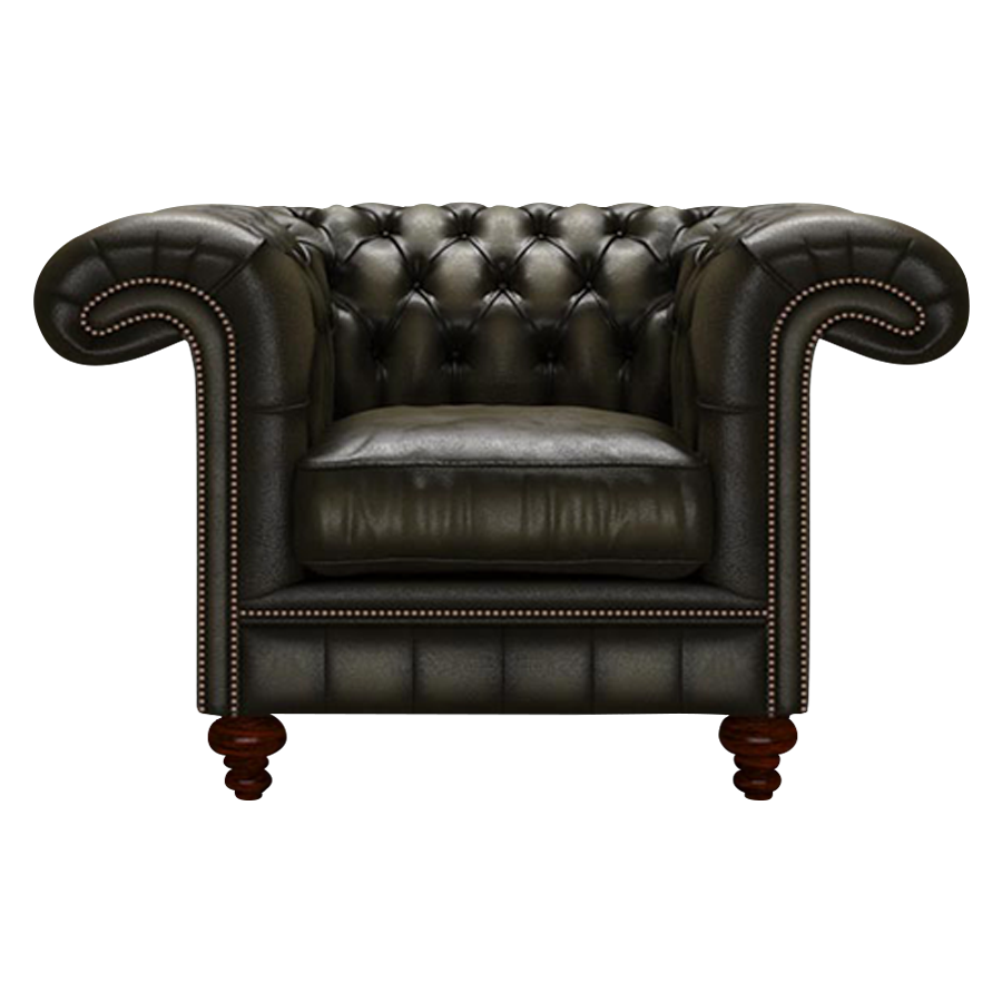 Allingham Chesterfield Fåtölj Antique Olive