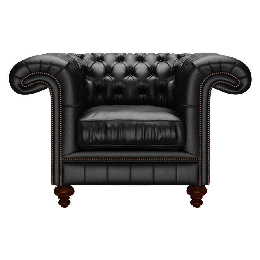 Allingham Chesterfield Fåtölj Birch Black
